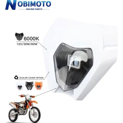 3 Colors Motorcycle New LED Headlight Headlamp Head Lamp Light For EXC EXCF SX SXF XC XCF XCW XCFW 125 150 250 300 350 450 530