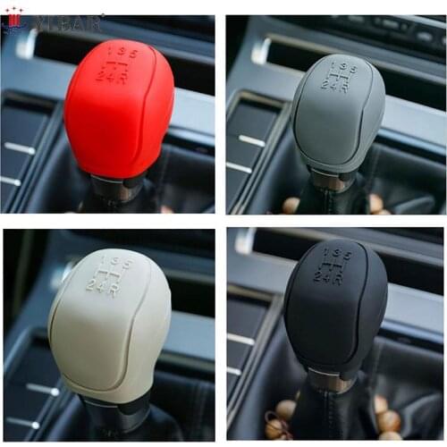 Car Gear Head Shift Knob Cover Gear Shift Handle Ball Collars For Ford Focus 2 3 4 MK2 MK3 MK4 MT 2009 - 2017