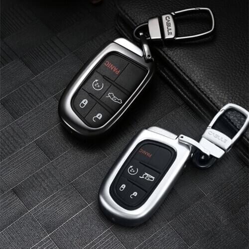1pc Jeep Key Case Free Light Free Man New Guide Cooler Car Key Shell Buckle Cover Aluminum alloy
