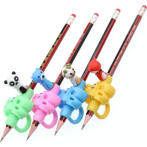 Beginner Pen Holder Posture Correction Butterfly Shape Correction Student Office Stationery Pen Cover Kindergarten Gift