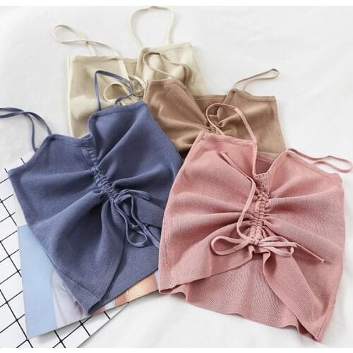 Cheap wholesale 2021 spring summer new fashion casual lady beautiful nice women Tops woman female OL tank tops halter top BVy546