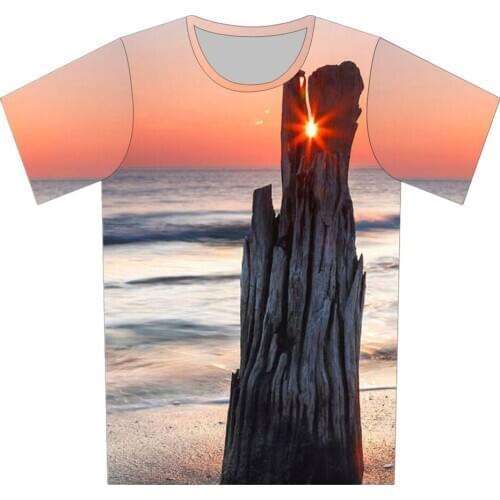 4-20 Years Old Children 3D T-shirt Boys Girls Cloud Mountain Sunny Funny Design Brand T shirt Kids Fashion Pullover Tshirts Tops