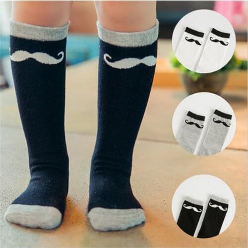 Toddler Socks Baby Cartoon Knee High Socks With Big Bow Lace Children Black White Sock Baby Girl Leg Warmers Kids Cotton Socks