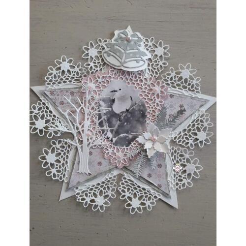 Mmao Crafts Metal Steel Cutting Dies New Net flower lace oval edge Stencil For DIY Scrapbooking Paper/photo Cards Embossing Dies