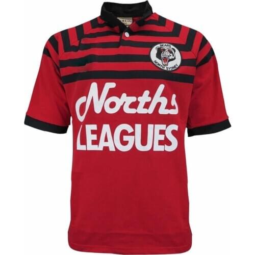 North Sydney Bears 1991 Mens Retro Rugby Jersey Sport Shirt S-5XL