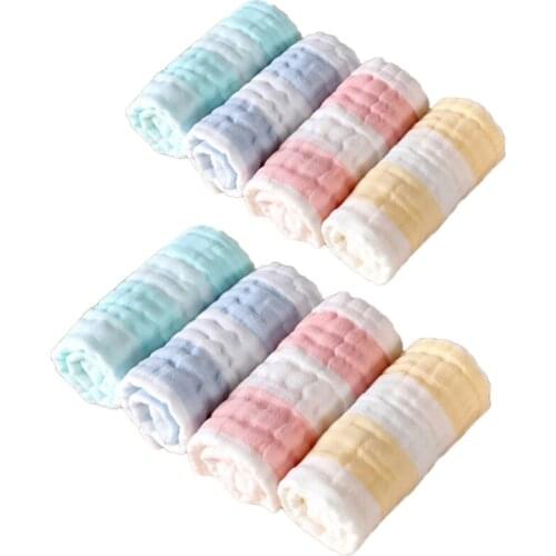 Null 4 Pcs/Set Baby Infants Feeding Bibs Absorbent Soft Cotton Burp Cloth Toddler Saliva Towel Handkerchief Scarf Washcloth
