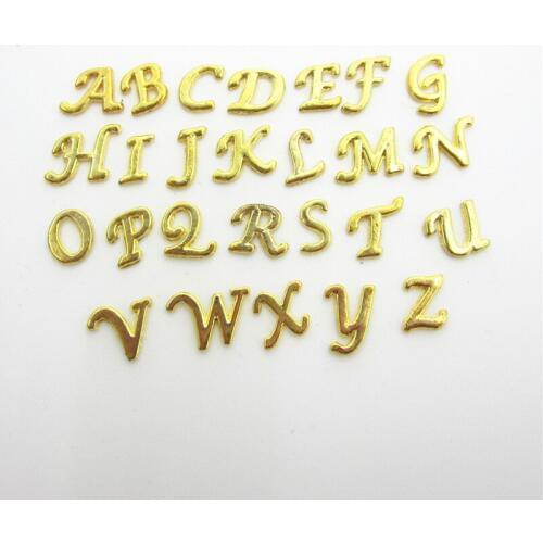 Wholesale 260pcs Silver/Gold Alphabet Letters Floating Charms Living Glass Memory Lockets Pendants DIY Jewelry (A-Z per 10pcs)