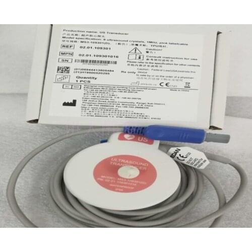 EDAN Original Fetal Monitor F6 New Machine Fetal Heart US Probe Double Groove 6-pin Pink With Velcro