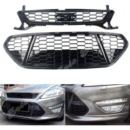 Front HoneycombGrilles Vent Grille For Ford Fusion Mondeo 2011 2012 2013 2014