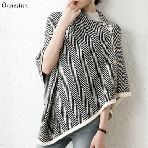 High Quality Print Scarf For Women utumn Winter Female Scarves Button Poncho Womens Bandana Shawl Wraps Loose Foulard Scarves