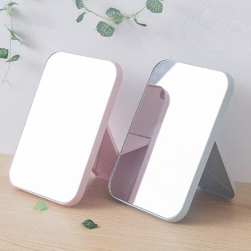 Makeup Mirror Desktop Vanity Mirror Large Folding Portable Square Makeup Mirrors