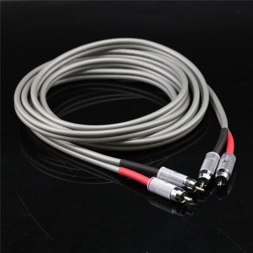 1 pair HiFi Hi-end 99.99% Containing silver Pure 20 strand reference silver litz Coax interconnect Cable signal line Audio wire