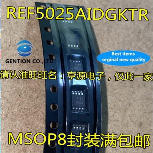 10Pcs REF5025 REF5025AIDGKR REF5025AIDGK Silkscreen R50B in stock 100% new and original