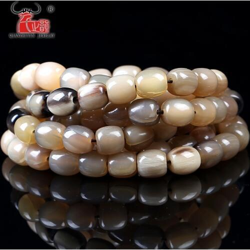 20PCS Tibetan style Natural yak horn bead hand-chain necklace DIY beads Handmade bone beads for jewelry making 12mm 10mm 14mm