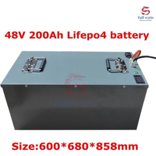 200ah 48v Lifepo4 Battery 48v 10kWh Bateria for 48V RV Baterie Electric Motorcycle Lighthouse Communication Base Station Caravan
