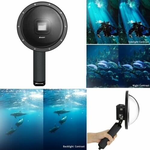 45M Dome Port Lens Underwater Waterproof Diving Housing Cover Case for GoPro Hero 5 6 7 Black Lens Dome GoPro 7 Accessories