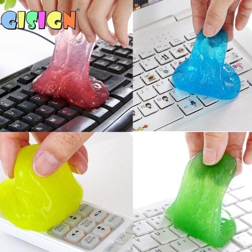 60ML Super Dust Clean Clay Dust Keyboard Cleaner Slime Toys Cleaning Gel Car Gel Mud Putty Kit USB for Laptop Cleanser Automobil
