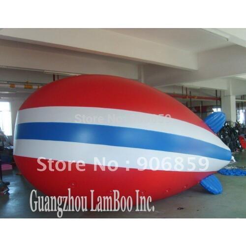 FREE Shipping/ NEW DESIGN 4 meters Long Inflatable Advertising Helium Zeppelin Inflatable Blimp/Airship for Events/Exhibiton