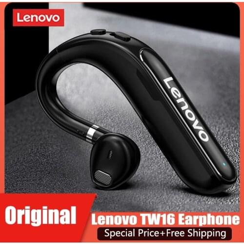 Original Lenovo TW16 Bluetooth Earphones Handsfree Wireless Headphone IPX5 Waterproof Headset with mic for Driving Meeting