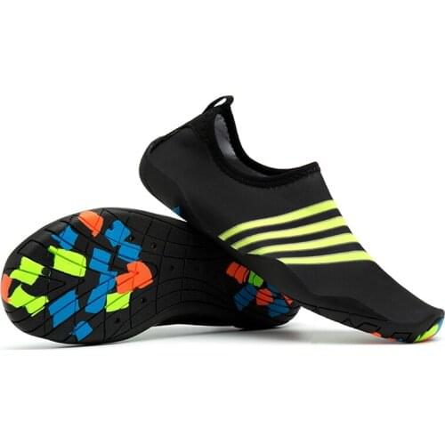 Waterschoenen Men Women Quick-Dry Water Skin Shoes Aqua Socks for Water Sports Swimming Surf Yoga Exercice Beach Black Big Size