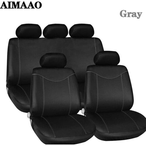 4pcs/9pcsUniversal Car Seat Covers Full Set Front Row And Rear Row Seats Car Interior Design Automobiles Seat Covers