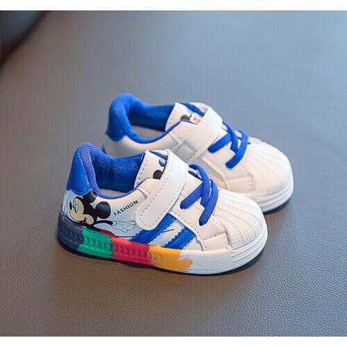 Spring Autumn Cartoon Mickey Children Shoes For Boys Girls Sport Sneakers Kids Leisure Casual Shoes Breathable Running Toddler