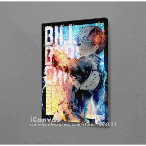 Shoto Todoroki My Hero Academia BNHA MHA Decoration Prints Home Decor Canvas Dorm Living Room Bedroom Painting Wall Art Poster