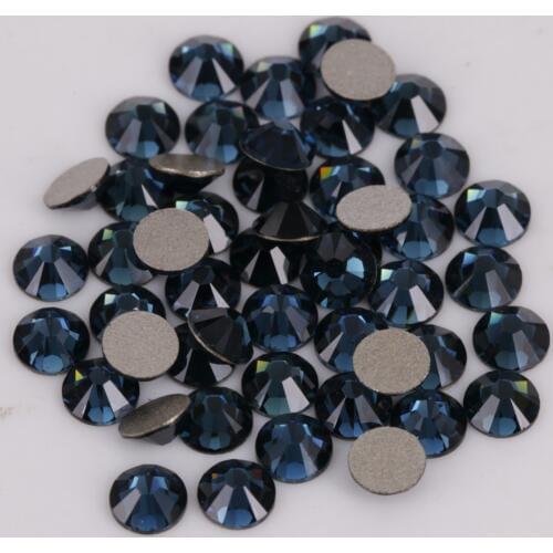 Good Quality ss3-ss34 Montana Nail Art Glue On Rhinestones / Flat Back Non Hot Fix Crystal Stones