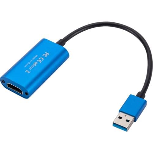 HD Video Capture Card 4K 1080P HDMI to USB3.0 Video Recording Support PC Game Camera Recording Live Streaming OBS Capture Box