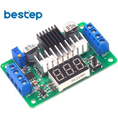 LTC1871 100W/6A DC Power Source Step Up Converter DC DC 3.5V-30V 5v 12v 6A 100W Adjustable Converters +Red LED Voltmeter