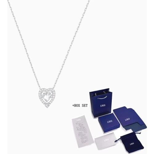 2021 new heart 520 white beating heart Necklaces for Valentines Day