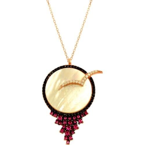 Sunshine Necklace Seagull Necklace Bird Necklace Art Deco Animal Necklace Seagull Bird Sunset Mother of Pearl Bono Hot Sale