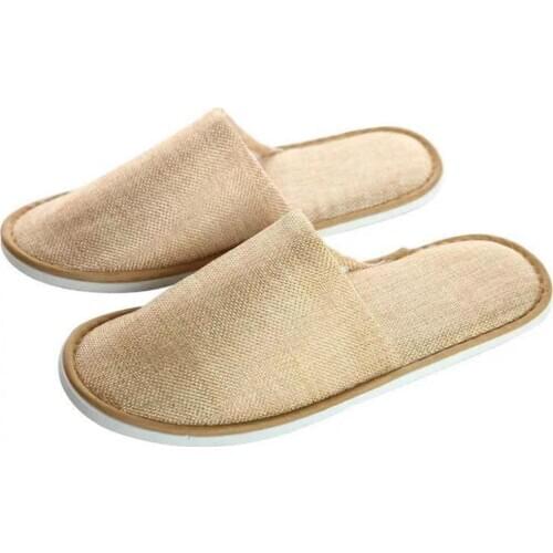 Portable Disposable Thickened Closed Toe Non-Slip Flat SPA Hotel Travel Slippers Disposable Slippers Spa Hotel Guest Slippers