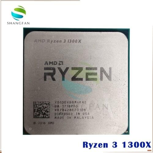 AMD Ryzen 3 1300X R3 1300X 3.5 GHz Quad-Core Quad-Thread CPU Processor YD130XBBM4KAE Socket AM4
