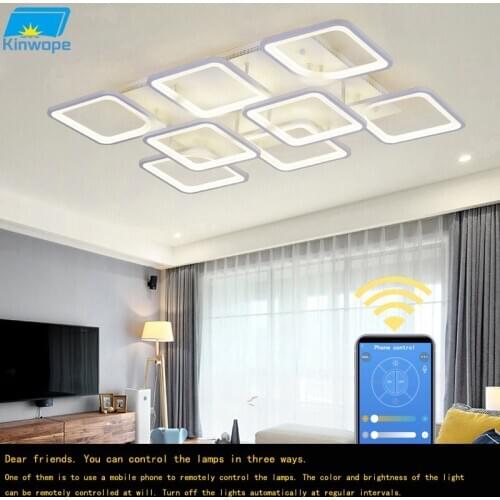 Kinwope Simple Creative Ceiling Lamp LED Ceiling Lamp Dimmable Bedroom Living Room Kitchen Household Lamps