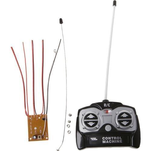 5CH 27Mhz Remote Controller Unit Receiver Board+Remote Control For Tank Car Toy Radio System for 130 Motor 6V 5V JUN-24