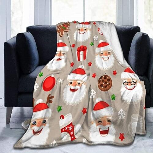 Christmas Throw Blanket Ultra-Soft Micro Fleece Blanket Movies Blanket for Bed Couch Living Room fabric blankets