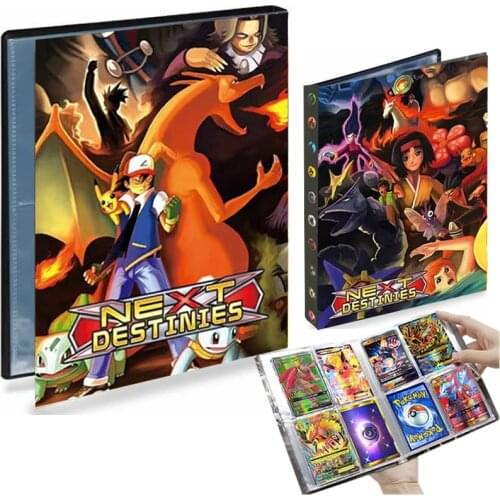 4 Pocket 240 Card Pokemon Album Binder Large Livre Pokémon Map Anime Card Collectors Holder Book Capacity Folder Kids Toy Gift