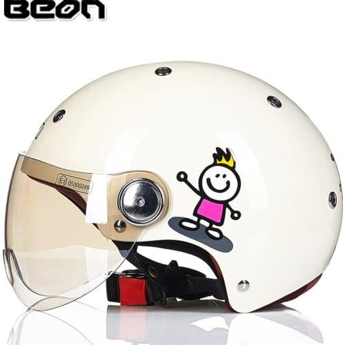 BEON men women summer vintage motorcycle Motorbike half face helmet retro casco helmets B103