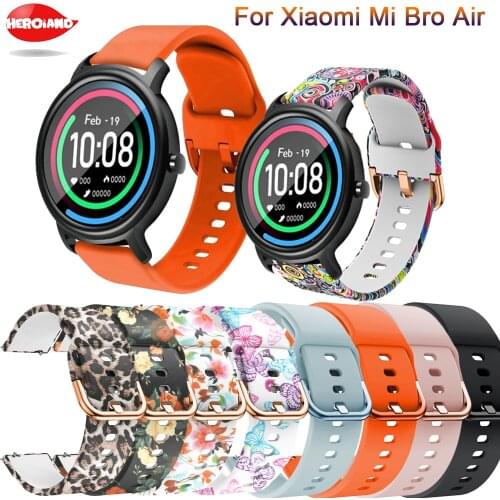 Silicone 20mm For MiBro Color WatchBand Strap For Xiaomi Mibro Air Smartwatch Bracelet Wrist For Amazfit GTS 2 / GTR 42mm Correa