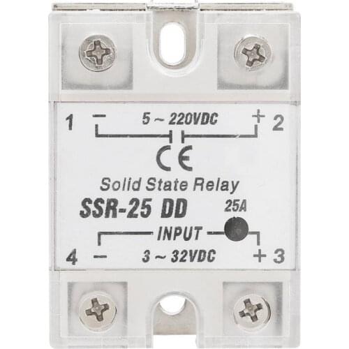 SSR-25 DD 25A 5-220VDC Solid State Relay For Industrial Automation Process 6-12mA Solid State Relay New Arrival