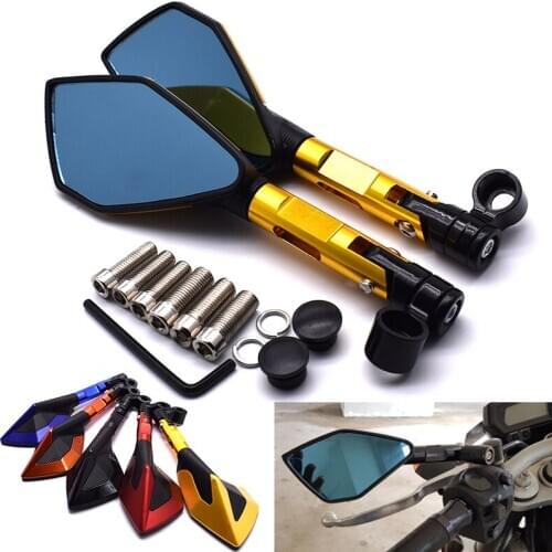 Universal 8mm 10mm Aluminum CNC Motorcycle rearview mirror For FZ1 FZ6 FZ8 XJ6 MT-07 MT-09 MT-03 Z800 Z900 Z750 Z650 Z1000