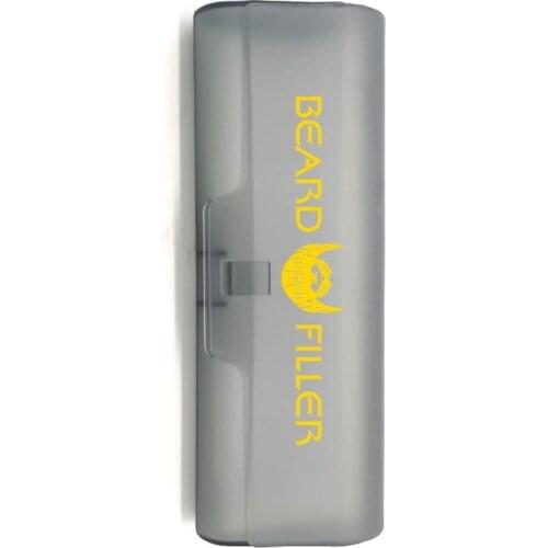 Waterproof 4 Fork Tips Beard Shaping Pen Filler with Styling Brush Storage Case for Men Enhance Tool