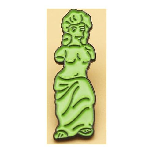 XM-funny Broken Arm Venus Goddess Creative Badge Cartoon Metal Backpack Jewelry Anime Brooch