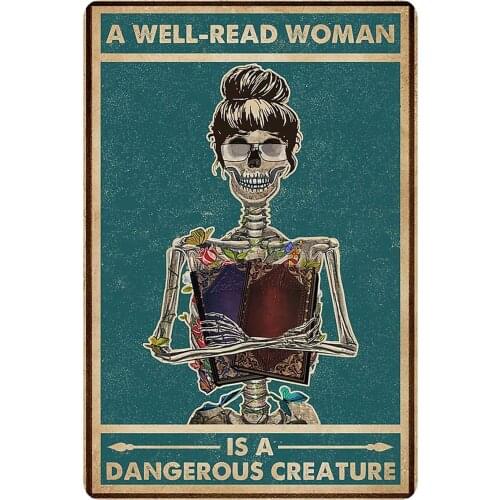 Reading Tin Sign I'm Not A Bird Bar Retro Metal Sign Bar Cafe Club Wall Panel Art Poster Home Classic Retro 20x30cm