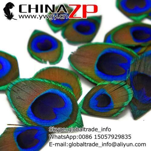 Gold Manufacturer in CHINAZP Factory 50pcs/lot Handwork TRIMMED NATURALFull Eye Peacock Tail Feathers