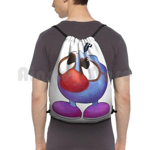 Zoombinis Backpack Drawstring Bags Gym Bag Waterproof 90S Pc Gaming Dos Nostalgia Game Character Zoombini Video Game