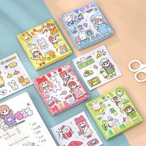 1set/lot Kawaii Stationery Stickers Soft cute cartoon Diary Planner Decorative Mobile Sticker Scrapbooking DIY Craft Sticker