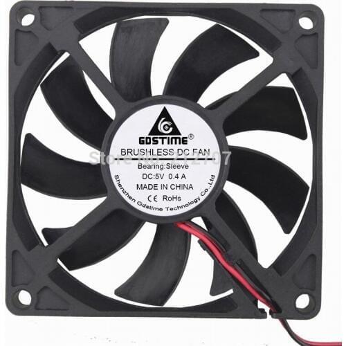 1pcs Gdstime 5V 2Pin 80mm 80x80x15mm 8cm DC Brushless Cooling Fan