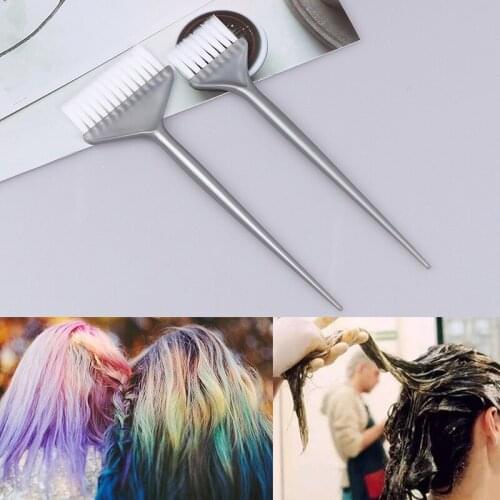 1Pc Hair Dye Coloring Brushes Dual-Purpose Hair Coloring Dyeing Paint Tinting Comb Salon Hairdressing Hair Coloring Tool Grey